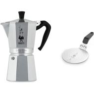 Bialetti Moka Express 9-Cup Stovetop Espresso Maker and Induction Plate