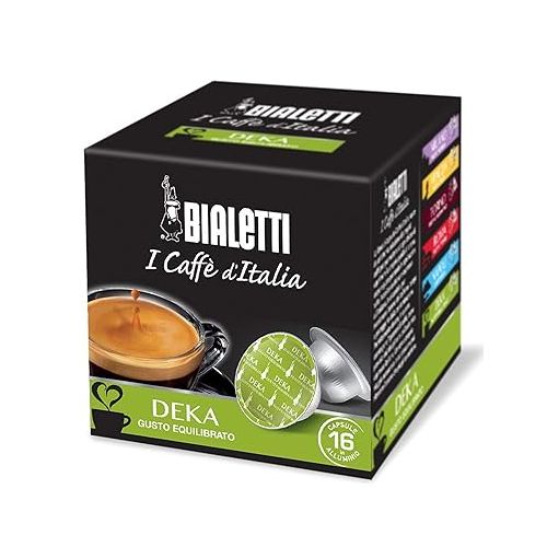  Bialetti: 48 Coffee Capsules Italia Deca BOX OF 3 for 16 Capsules [ Italian Import ]