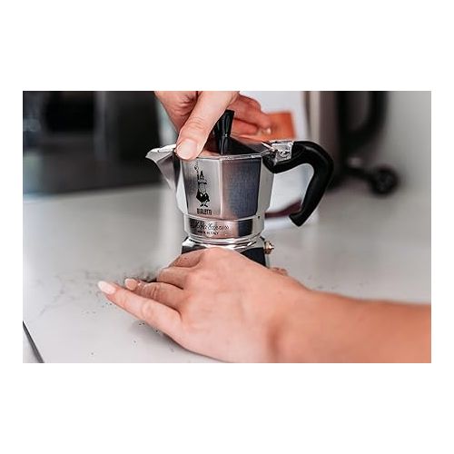  Bialetti Express Moka Pot, 6 -Cup & Coffee, Aluminum Silver