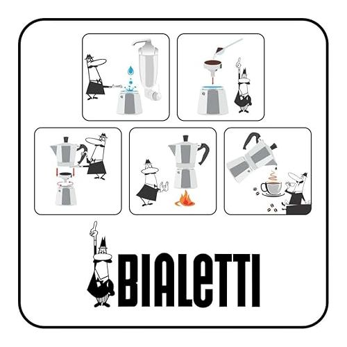  BIALETTI Mocha Express ILC 3 Cup Black Open Fire (Coffee Maker, Espresso Maker, Makinetta)