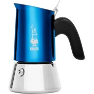 Bialetti New Venus Blue 2 Cup Cafetiere, Anti-Scald Handle, Not Suitable for Induction, 2 Cup (85ml), Stainless Steel, Blue