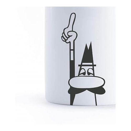  Bialetti Y0TZ105 Cylindrical Man Mug, Porcelain