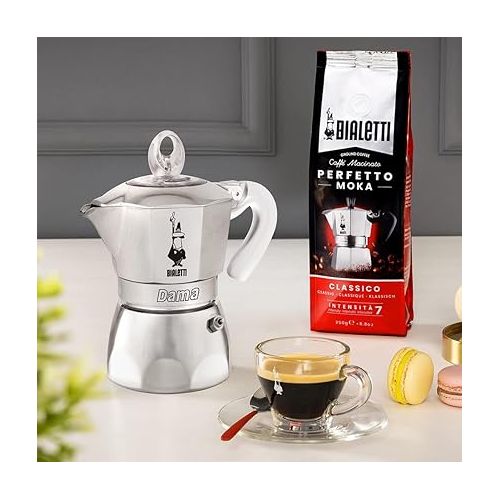  Bialetti Dama Pure Ice Coffee Maker, 1 Cup, Non-Induction, 1 Cup (68 ml), Aluminium