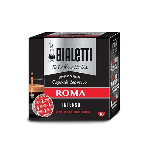  Bialetti Roma Espresso Capsules, 128 Count