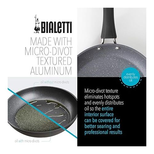  Bialetti Nonstick Impact, 10 in. Saute Pan, Gray