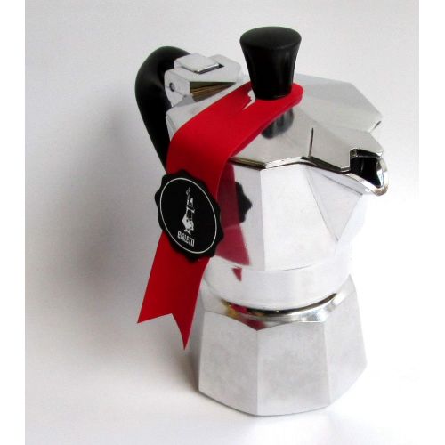  Bialetti Kaffeemaschine Aluminium 0,5mokina Tassen Aluminium schwarz/Silber 13x 6,5x 12cm