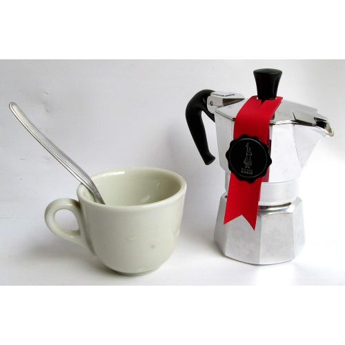  Bialetti Kaffeemaschine Aluminium 0,5mokina Tassen Aluminium schwarz/Silber 13x 6,5x 12cm