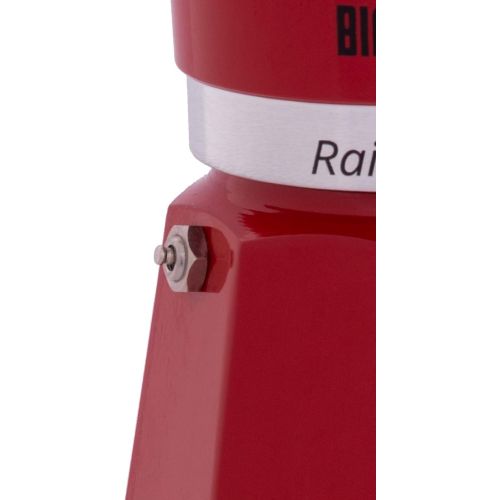  Bialetti 4961 EspressokocherRainbow fuer 1 Tasse in Aluminium, Rot, 30 x 20 x 15 cm