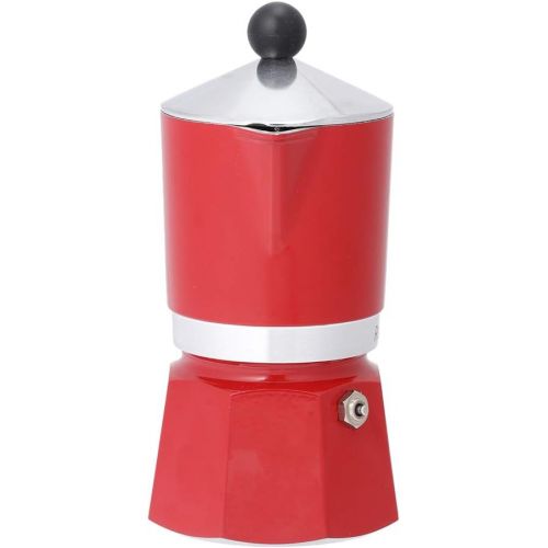  Bialetti Rainbow Espressokocher, Aluminium, Rot, 3 Tassen