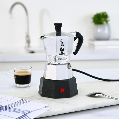  Besuchen Sie den Bialetti-Store Bialetti Elektrika 110 Volt / 230 Volt Elektrischer Espressokocher / Reiseausfuehrung