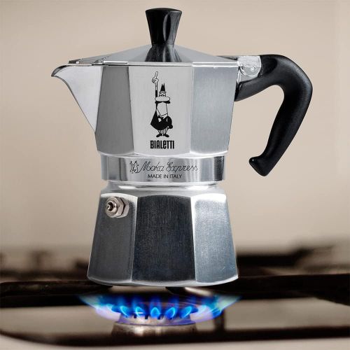  Bialetti Moka Espressokocher, Aluminium, Alu, 18 Tassen