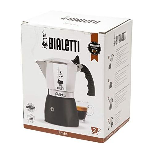  Bialetti Brikka, Aluminium, 2 tazze