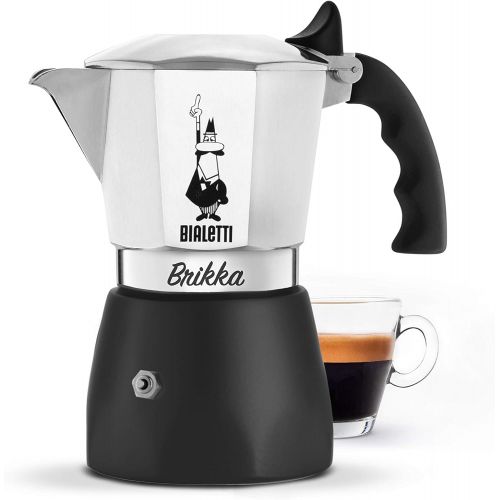  Bialetti Brikka, Aluminium, 2 tazze