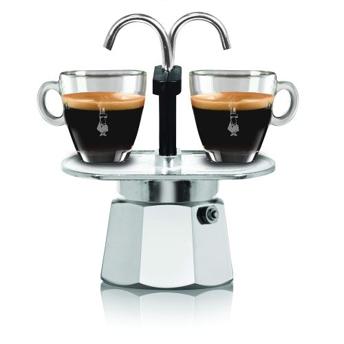  Bialetti 1284 Mini Express 2 Tassen Espressokocher Alu