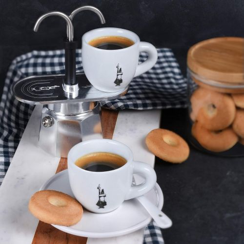  Bialetti 1284 Mini Express 2 Tassen Espressokocher Alu