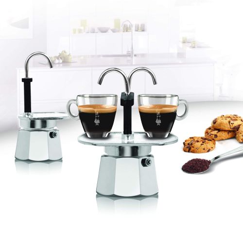  Bialetti 1284 Mini Express 2 Tassen Espressokocher Alu