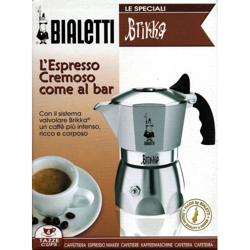  Bialetti 6188 Espressokocher 2 Tassen, Aluminium, silber