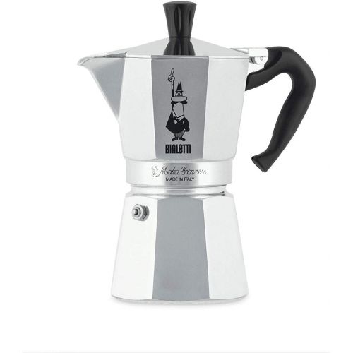  Bialetti Moka Express Espressokocher, Aluminium, metallic, 6 Tassen