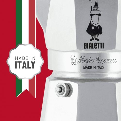  Bialetti Moka Express Espressokocher, Aluminium, metallic, 6 Tassen