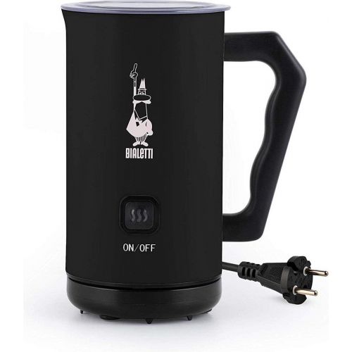  Besuchen Sie den Bialetti-Store Bialetti Milk Frother Elektrischer Milchaufschaumer fuer Cappuccino, Fassungsvermoegen 150 ml Cappuccino oder 300 ml warme Milch Schwarz