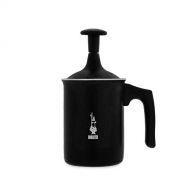 Bialetti Tutto Crema Milchaufschaumer 3 Tassen mit Doppelsieb fuer einen stabilen Milchschaum, 0.5 L, schwarz