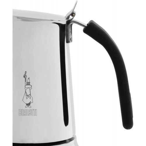  Bialetti 4882 Espressokocher 4 Tassen, Edelstahl, silber