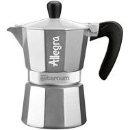 Bialetti 6018 Aeternum Espressokocher allegra 6 Tassen, silber