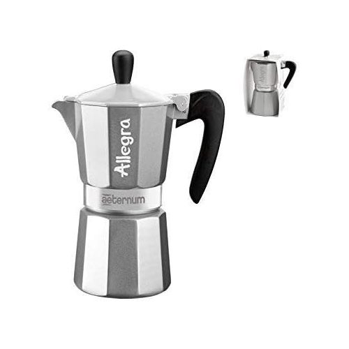  Bialetti 6018 Aeternum Espressokocher allegra 6 Tassen, silber