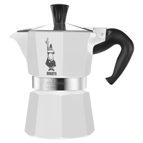  Bialetti Moka Express wei lackiert Espressokocher 3 Tassen