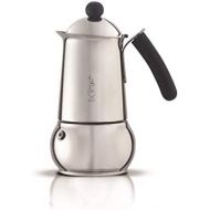 Bialetti 4645 Espressokocher Class Induktion fuer 10 Tassen, Edelstahl, Silber, 30 x 20 x 15 cm