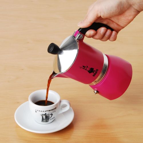  Bialetti Fiammetta 3 Tassen / Espressokocher fuer 3 Tassen Alu / fuchsia