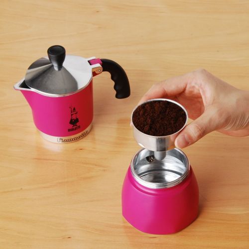  Bialetti Fiammetta 3 Tassen / Espressokocher fuer 3 Tassen Alu / fuchsia