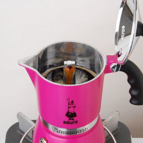  Bialetti Fiammetta 3 Tassen / Espressokocher fuer 3 Tassen Alu / fuchsia