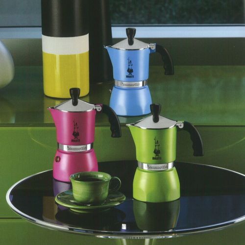  Bialetti Fiammetta 3 Tassen / Espressokocher fuer 3 Tassen Alu / fuchsia