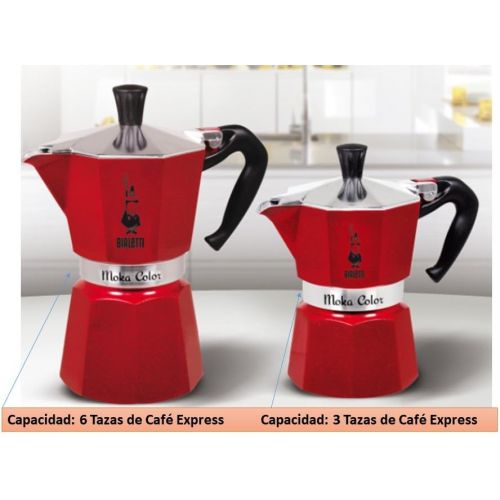  Bialetti 9323 Espressokocher Moka Color Emotion fuer 6 Tassen