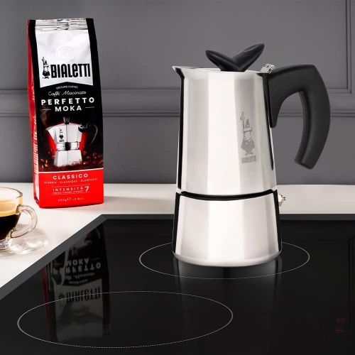  Bialetti Musa New, Schwarz/Silber,