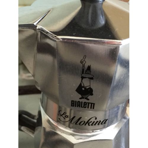  [아마존 핫딜]  [아마존핫딜]Bialetti Kaffeemaschine Aluminium 0,5mokina Tassen Aluminium schwarz/Silber 13x 6,5x 12cm