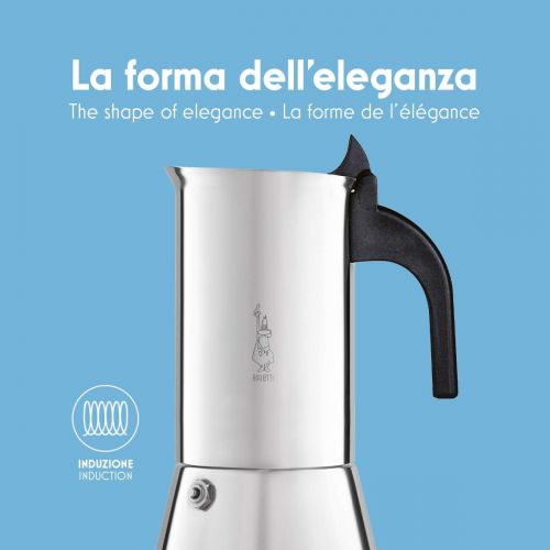  Bialetti Venus Mokka zu 10 Tassen aus Edelstahl fuer Induktion