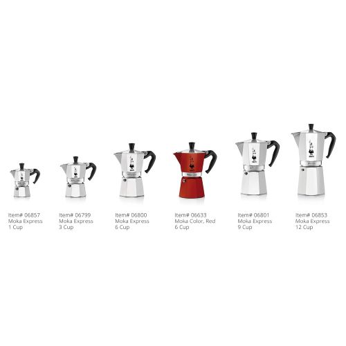  Bialetti 06857 Express Moka Pot, 1-Cup, Aluminum Silver