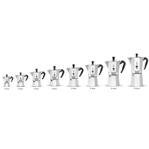  Bialetti 06857 1161 Moka Express Export Espresso Maker, Silver -1-Cup