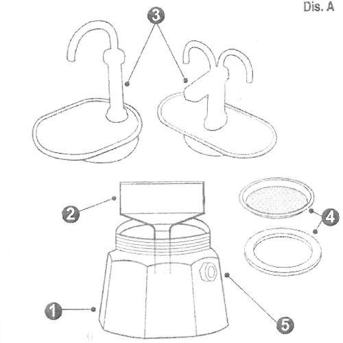  Bialetti 06973 Mini Express Stovetop espresso percolator, 2-Cup, Aluminum