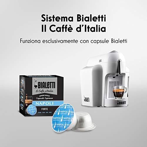  Bialetti Mini, Espresso-Maschine, geschlossenes System. No Bianco