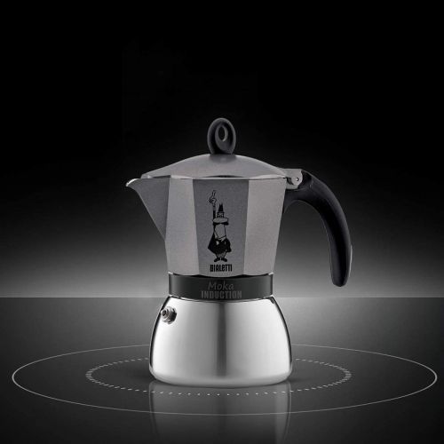  Bialetti 4823 Espressokocher, Aluminium, anthrazit