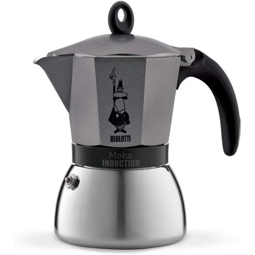  Bialetti 4823 Espressokocher, Aluminium, anthrazit