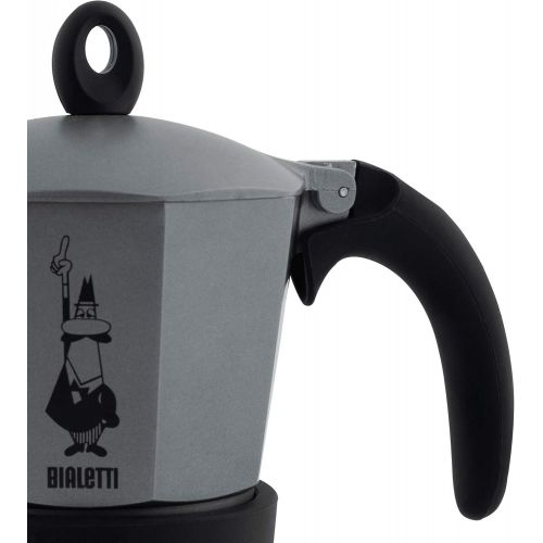  Bialetti 4823 Espressokocher, Aluminium, anthrazit