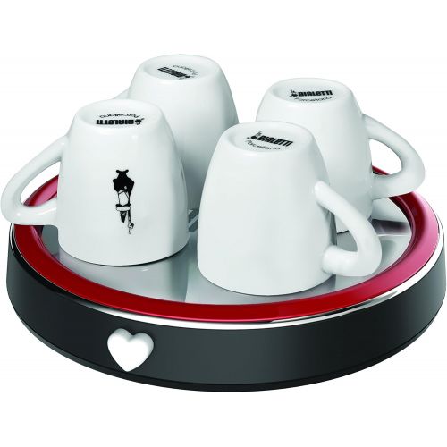  Bialetti 12800090 Exklusiver Design Tassenwarmer Cuore zur Espressomaschine