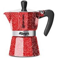 [아마존베스트]Bialetti Espressokocher 3 Tassen, Aluminium, rot, 20 cm