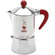 Bialetti, 06786, Moka Cafe 3 cup, Stove Top Espresso Maker, Red