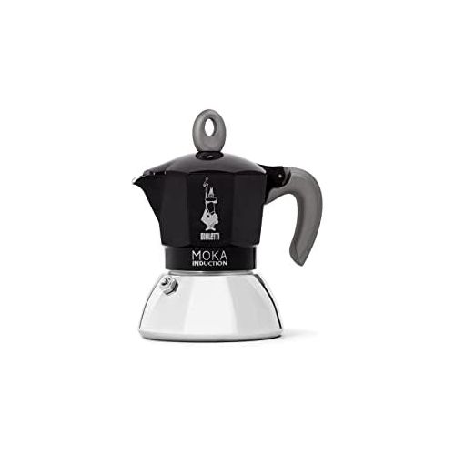  Bialetti - Moka Induction, Moka Pot, Suitable for all Types of Hobs, 2 Cups Espresso (2.8 Oz), Black