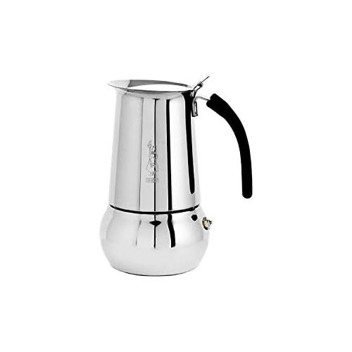  Bialetti Kitty Espresso Coffee Maker, Stainless Steel, 6 cup